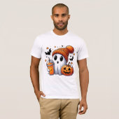 T-shirt Joyeux jour d'Halloween (Devant entier)