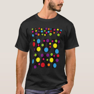 T-shirt Joyeux Jour Dot Colorful Rainbow Polka Dot Garçons