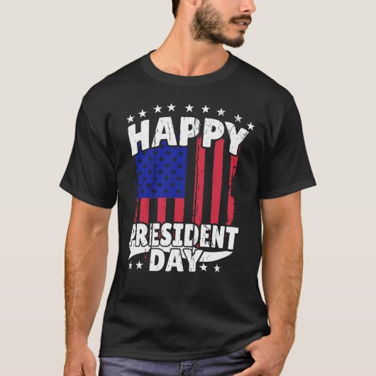 T-shirt Joyeux Jour du Président (Devant)