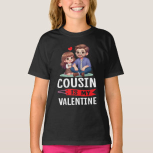 T-shirt Joyeux Jour Famille Cousin Est Ma Saint Valentin