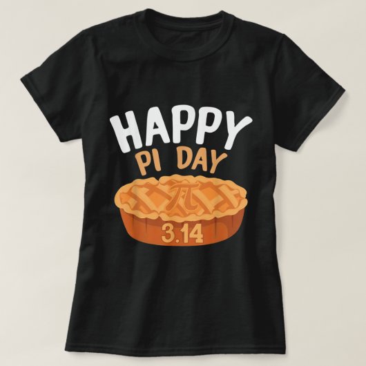 T-shirt Joyeux Jour Pi 3.14 Jour Pie Funny Fonctions Math (Design devant)