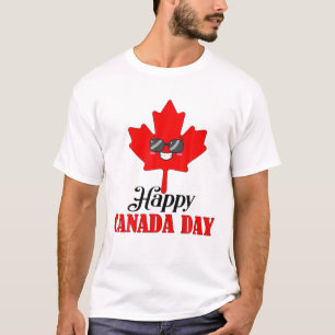 T-shirt Joyeux Joyeux Feuille d'érable de la fête du Canad