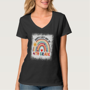 T-shirt Joyeux Joyeux Jour de 4e Classe Rainbow Fourt