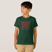 T-shirt Joyeux, Joyeux, Joyeux, Noël (Devant entier)