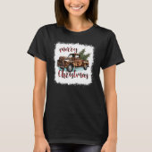 T-shirt Joyeux Joyeux Noël Leopard Camion Noël T (Devant)