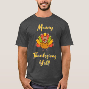 T-shirt Joyeux Joyeux Thanksgiving Joyeux Tops de Fêtes