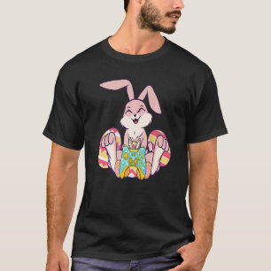 T-shirt Joyeux Joystick de Pâques Bunny Ear amusant Jeu en