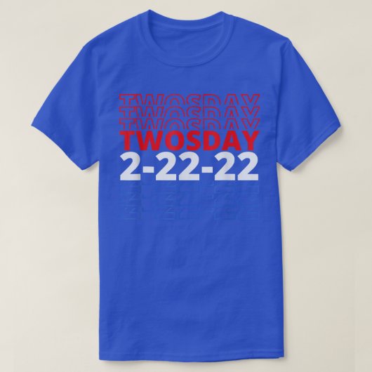 T-shirt Joyeux Jumeau 2022 2 février 2022 22222  (Design devant)