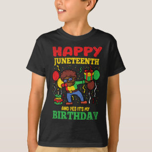 T-shirt Joyeux Junetten Et Oui C'Est Mon Anniversaire Blm