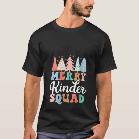 T-shirt Joyeux Kinder Squad maternelle Enseignant Enfant C (Devant)