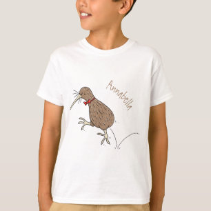 T-shirt Joyeux kiwi de saut avec dessin de cravate arc