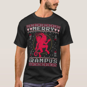 T-shirt Joyeux Krampus Noël Noël Noël Noël Horreur Doux la