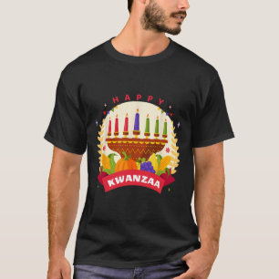 T-shirt Joyeux Kwanzaa Sept Principes De Kwanzaa Kinara M