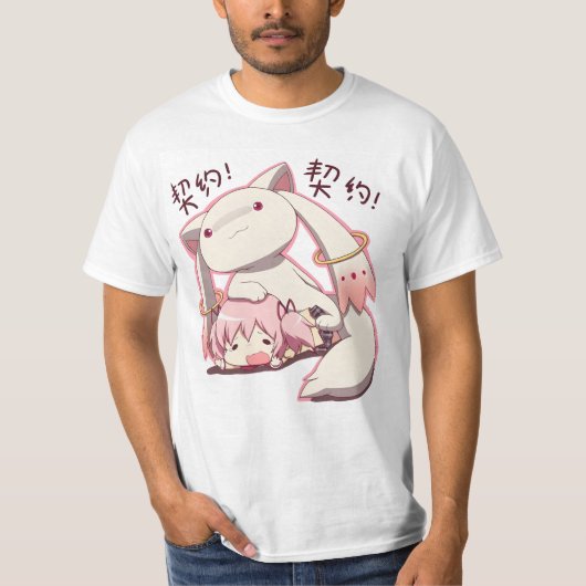 T-shirt Joyeux Kyubey heureux (Devant)