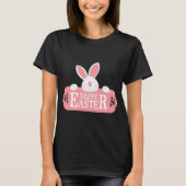 T-shirt Joyeux lapin blanc de Pâques (Devant)