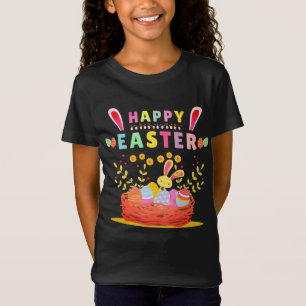T-Shirt Joyeux Lapin De Pâques Avec Oeufs - Pâques