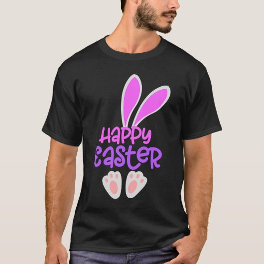 T-shirt Joyeux lapin de Pâques Chasse aux oeufs de lapin m (Devant)