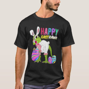 T-shirt Joyeux lapin de Pâques Dinosaure Easter Bunny Egg 