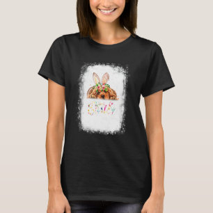 T-shirt Joyeux Lapin De Pâques Espagnol Cocker Avec Oeufs
