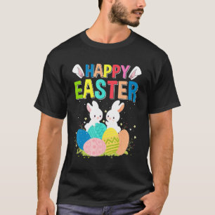 T-shirt Joyeux lapin de Pâques OEufs de Pâques mignons Hom