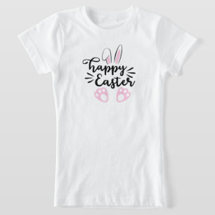 T-Shirt Joyeux lapin de Pâques oreilles et pieds