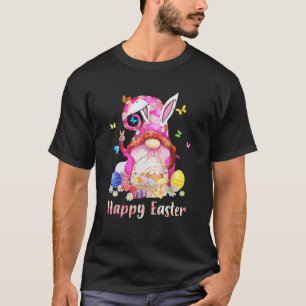 T-shirt Joyeux lapin de Pâques printemps Gnome Oeuf de Pâq