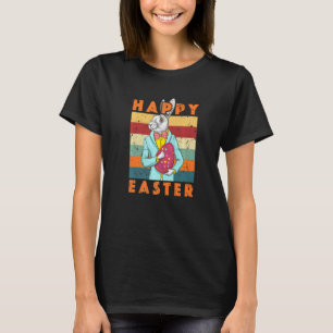 T-shirt Joyeux Lapin de Pâques Retro Rabbit Enfants Vêteme