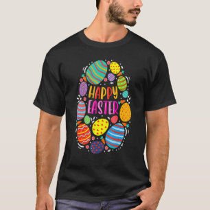 T-shirt Joyeux lapin de Pâques Trio femmes filles mignonne