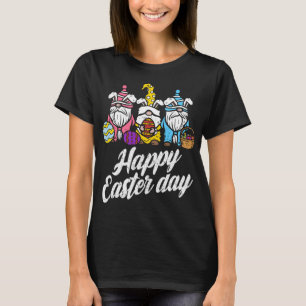 T-shirt Joyeux lapin du jour de Pâques Gnomes de printemps