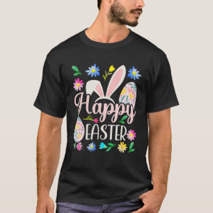 T-shirt Joyeux lapin lapin de Pâques face à la fête de Pâq