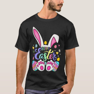 T-shirt Joyeux lapin lapin de Pâques face drôle Jour de Pâ
