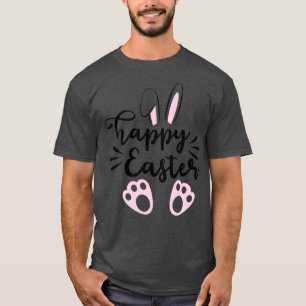 T-shirt Joyeux lapin lapin de Pâques face drôle Jour de Pâ