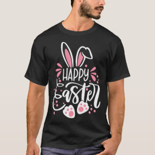 T-shirt Joyeux lapin lapin de Pâques face drôle Jour de Pâ