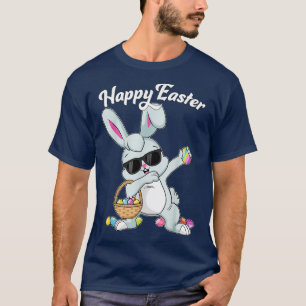 T-shirt Joyeux lapin lapin de Pâques face drôle Jour de Pâ