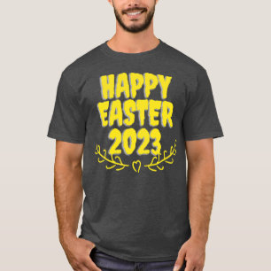 T-shirt joyeux lapin lapin de pâques face drôle jour de pâ