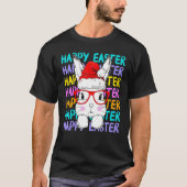 T-shirt Joyeux lapin lapin de Pâques Vilain pull de Noël (Devant)
