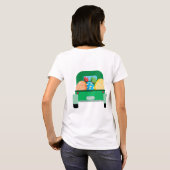 T-shirt Joyeux lapins de Pâques colorés (Dos entier)