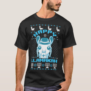 T-shirt Joyeux Llamakah juive Llama Hanoukka laide Christm