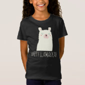 T-Shirt Joyeux Llamakkah Blue Hanoukka Llama Cute (Devant)
