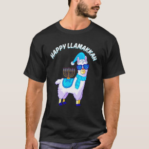 T-shirt Joyeux Llamakkah Hanukkah Lama Chanukah Alpaca