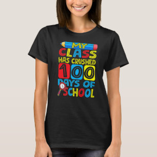 T-shirt Joyeux Ma Classe A Pulvérisé 100 Jours D'école Ens