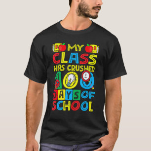 T-shirt Joyeux Ma Classe A Pulvérisé 100 Jours D'école Ens