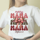 T-shirt Joyeux maman rétro Noël