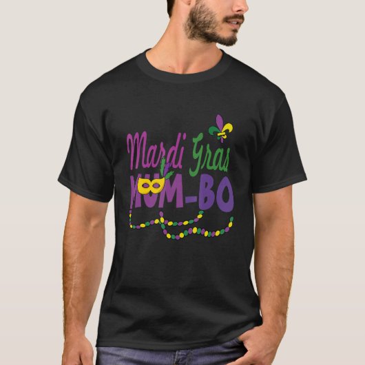 T-shirt Joyeux Mardi Gras Mum Bo Drôle Masque Carnaval Pât (Devant)