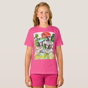 T-shirt Joyeux Marionnettes de ferme Amids Fleurs