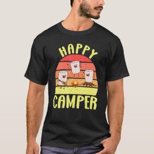 T-shirt Joyeux Marshmallow Camper Cute Pour Enfants Femmes