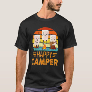 T-shirt Joyeux Marshmallow Camper Cute Pour Enfants Femmes