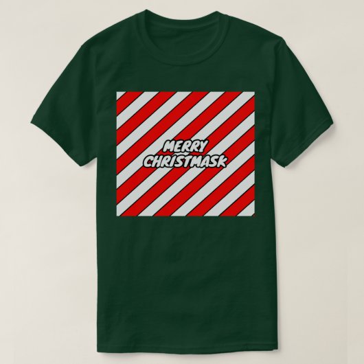 T-shirt Joyeux masque de Noël (Design devant)