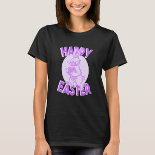 T-shirt Joyeux Masque Visage Pâques Bunny Pastel Purple