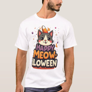 T-shirt Joyeux Méow-lloween Chat
